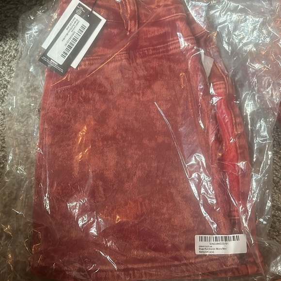 Pretty little thing Red Washed Denim Micro Mini Skirt - Picture 4 of 4